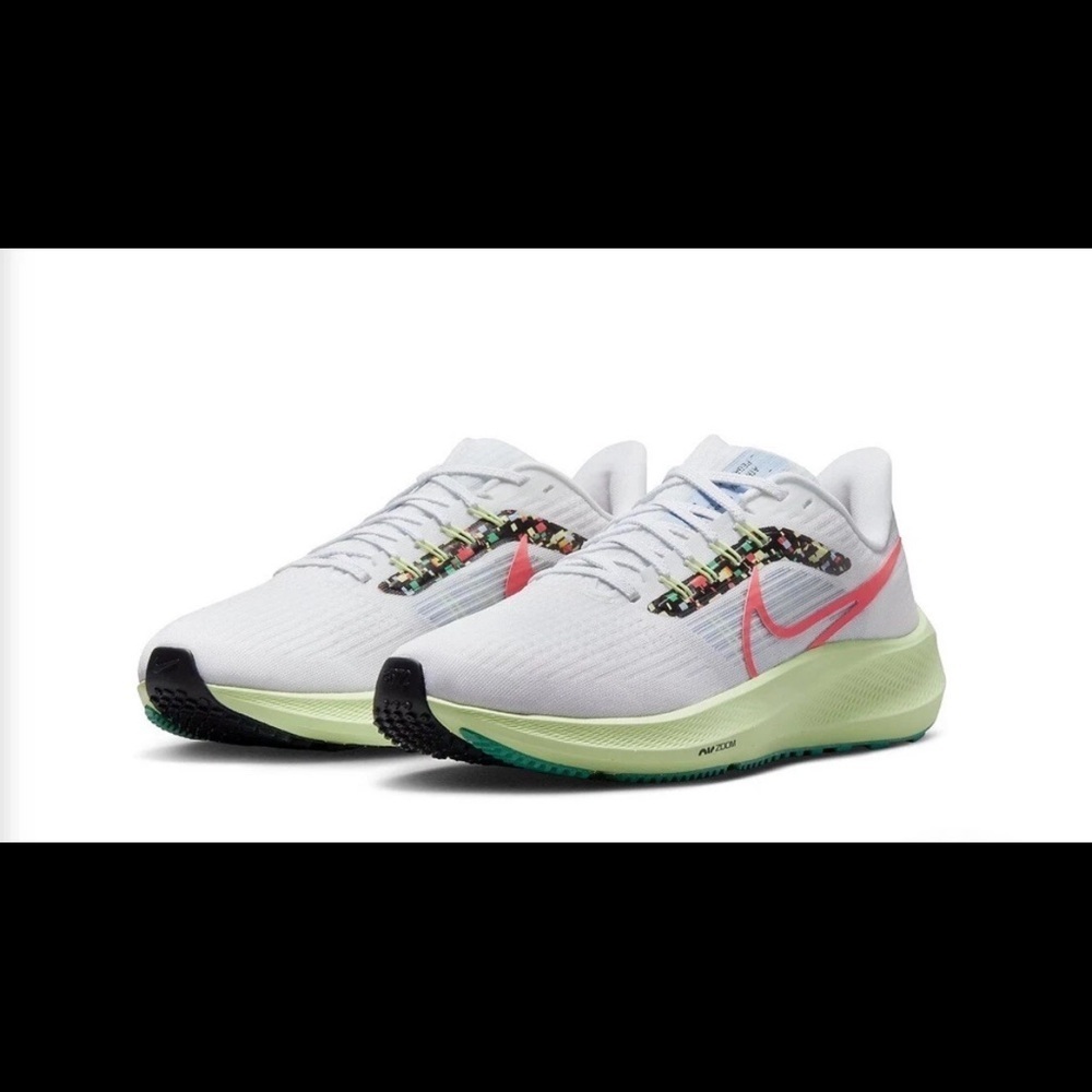 Nike Air Zoom Pegasus 39 Road Running Shoes sz 8.5 Women's FD0878-100 White/Pink